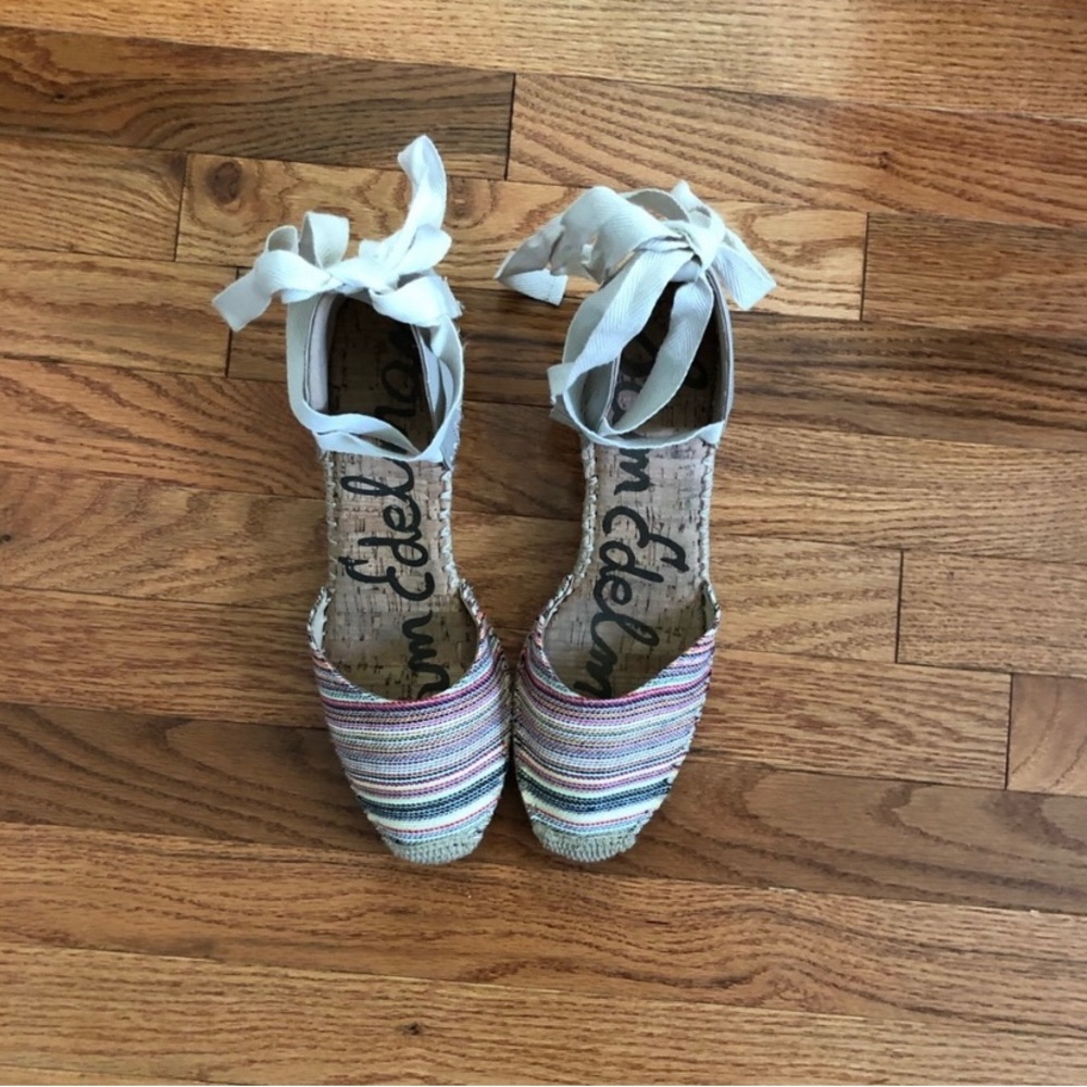Sam Edelman Cream Espadrilles Comfortable Slip-On
